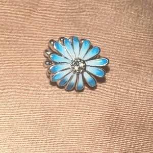 Blue Flower Double Sided Pandora Charm